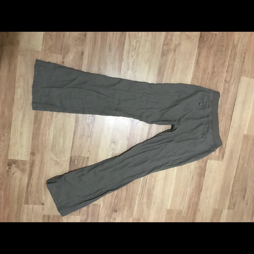 Tan linen pants
